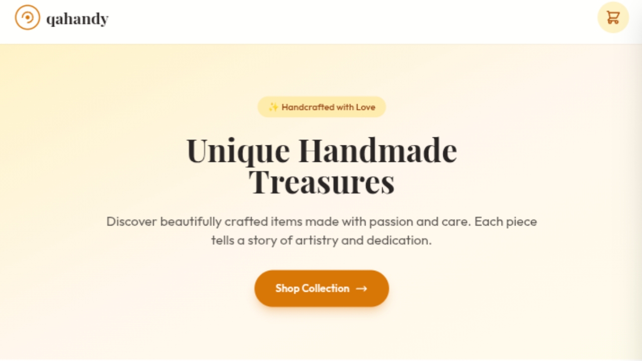Qahandy Website Mockup